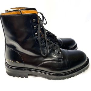 Common Projects Leather Combat Boots